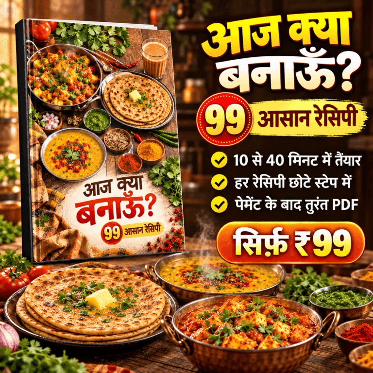 आज क्या बनाऊँ? 99 आसान रेसिपी